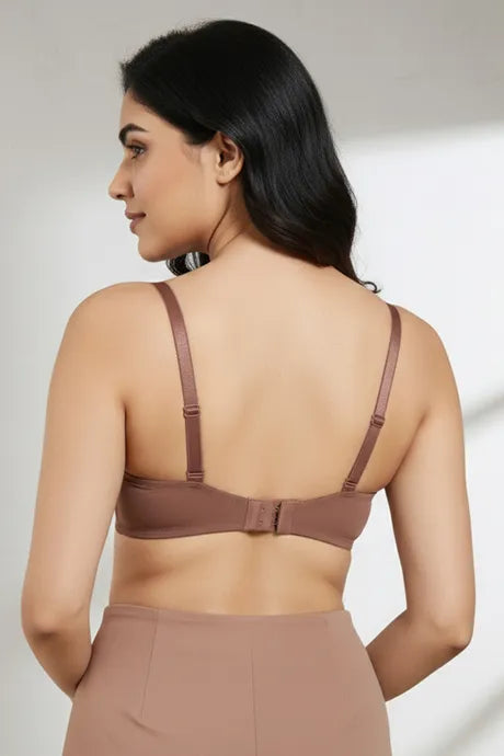 Padded Wired 3/4Th Coverage T-Shirt Bra - Nutmeg