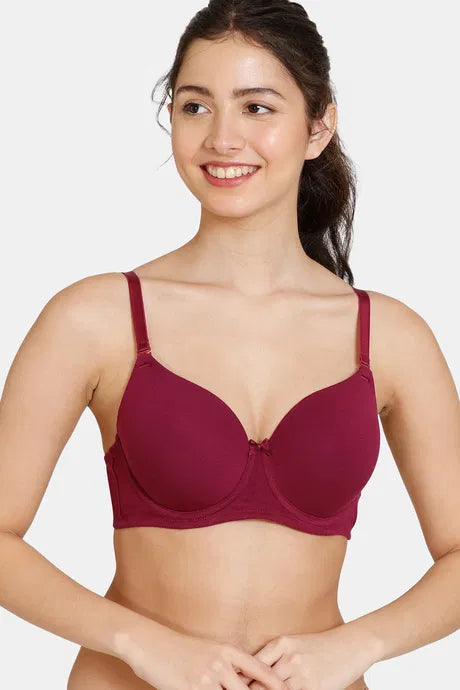 Padded Wired 3/4Th Coverage T-Shirt Bra - Purple Potion