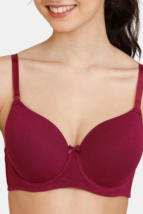 Padded Wired 3/4Th Coverage T-Shirt Bra - Purple Potion